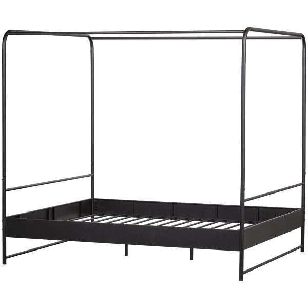 de eekhoorn BUNK HEMELBED METAAL ZWART 160X200 CM