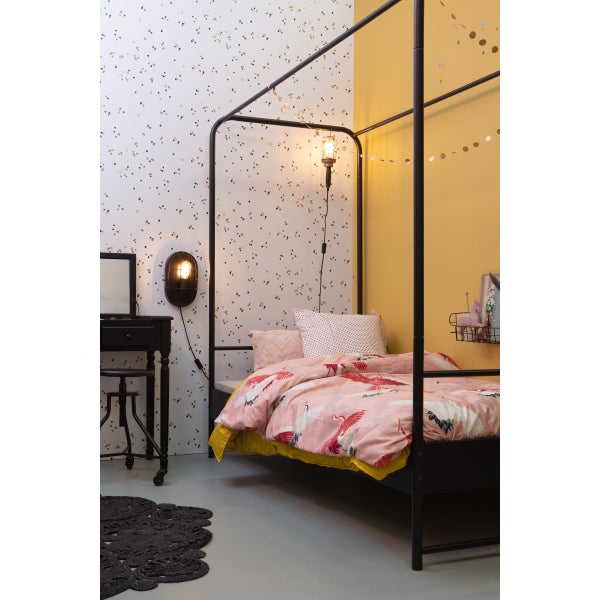 De Eekhoorn BUNK HEMELBED METAAL ZWART 90X200 CM