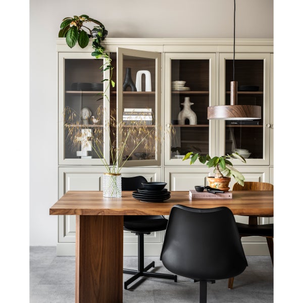 De Eekhoorn CLASSIC EETKAMERSTOEL ZWART/WALNOOT