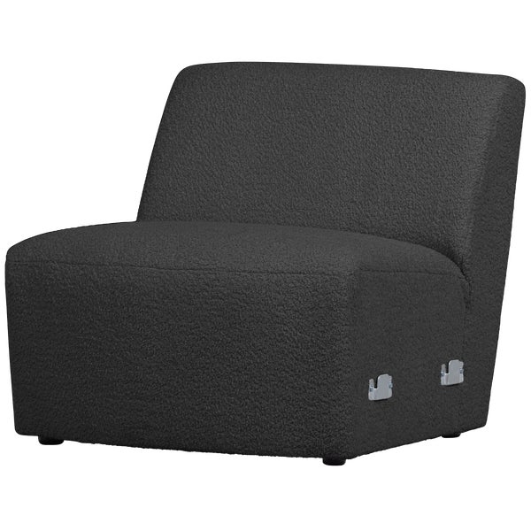 De Eekhoorn COCO 1-ZITS ELEMENT BOUCLÉ DONKERGRIJS