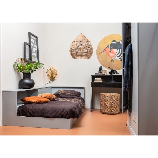 De Eekhoorn CONNECT HOEKBED GRENEN BETONGRIJS [fsc]