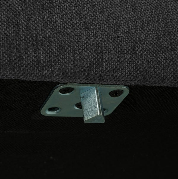 De Eekhoorn COUPLE POEF 100 CM DONKERGRIJS