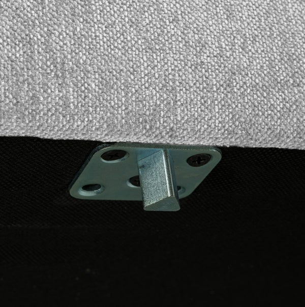 De Eekhoorn COUPLE POEF 100 CM LICHTGRIJS