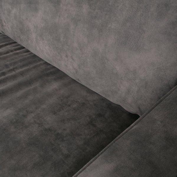 De Eekhoorn CREW 3-ZITS BANK SUEDE DONKERGRIJS