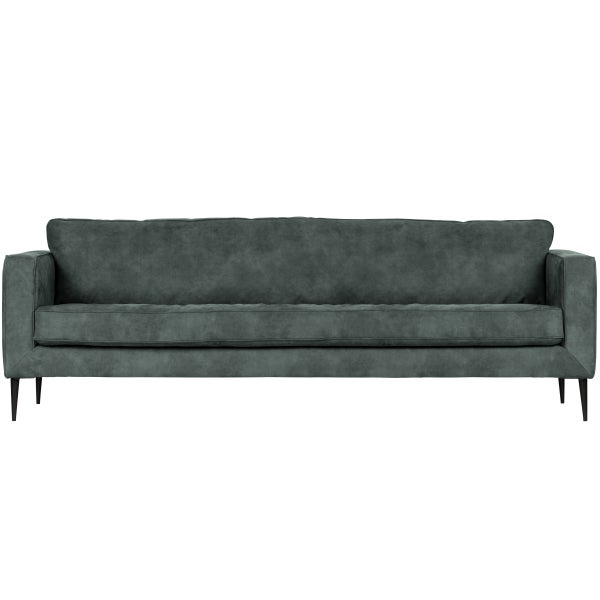 De Eekhoorn CREW 3-ZITS BANK SUEDE PETROL