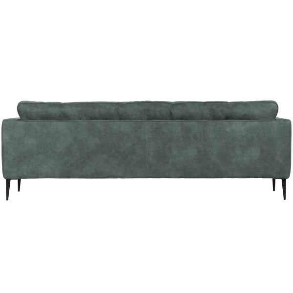 De Eekhoorn CREW 3-ZITS BANK SUEDE PETROL