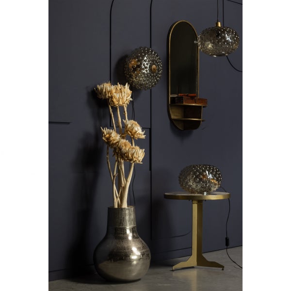 De Eekhoorn CUTE BIJZETTAFEL MARMER ANTIQUE BRASS