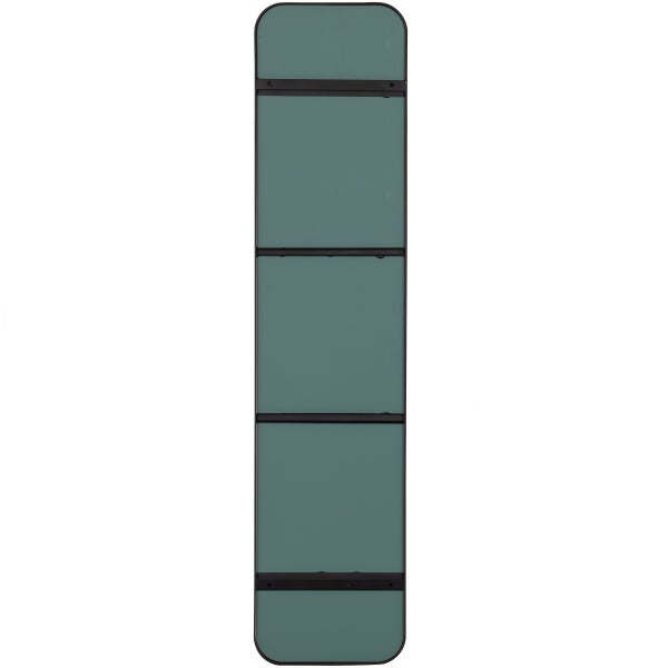 De Eekhoorn DOUTZEN SPIEGEL METAAL ZWART 170X40 CM