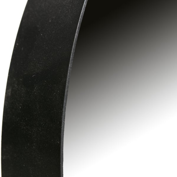 de eekhoorn DOUTZEN SPIEGEL METAAL ZWART Ø50 CM