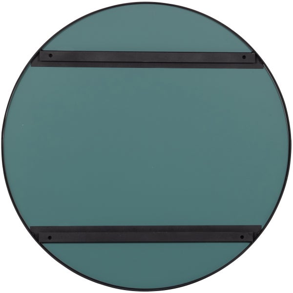 De Eekhoorn DOUTZEN SPIEGEL METAAL ZWART Ø80 CM