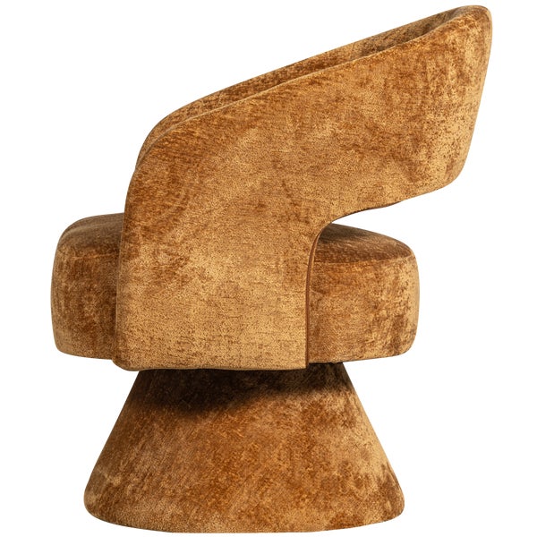 De Eekhoorn EBBA DRAAIFAUTEUIL CHENILLE TERRA