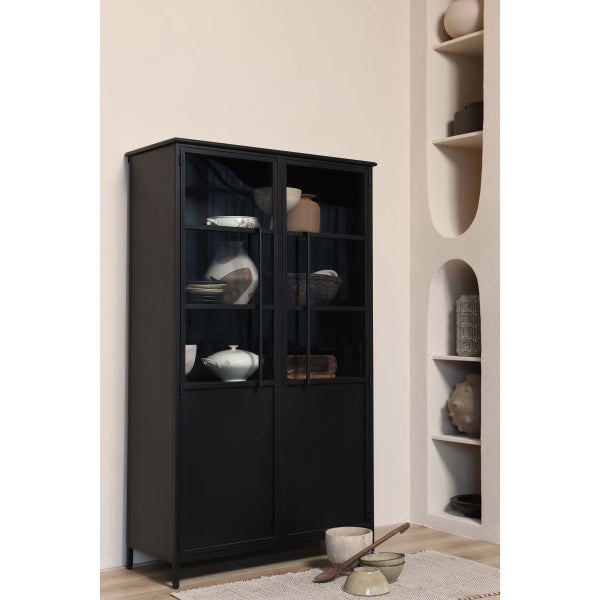 De Eekhoorn EXHIBIT VITRINEKAST METAAL ZWART