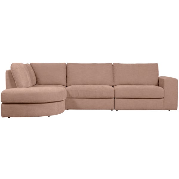 de eekhoorn FAMILY HOEKBANK RONDING LINKS ROZE