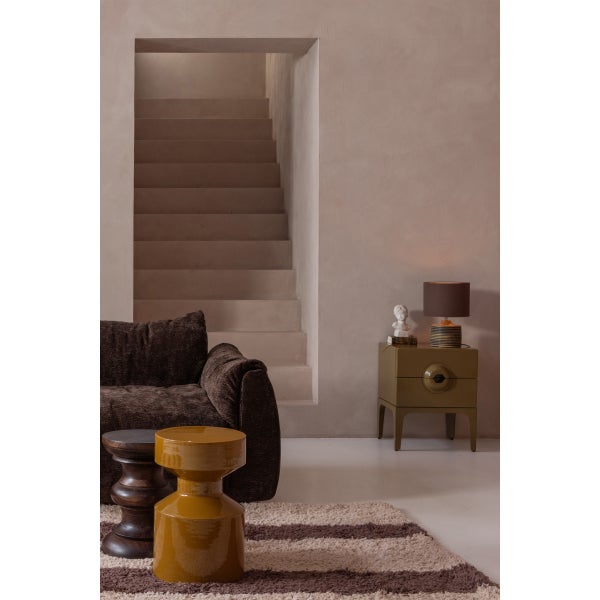 De Eekhoorn FERRY BIJZETTAFEL METAAL HONINGGEEL