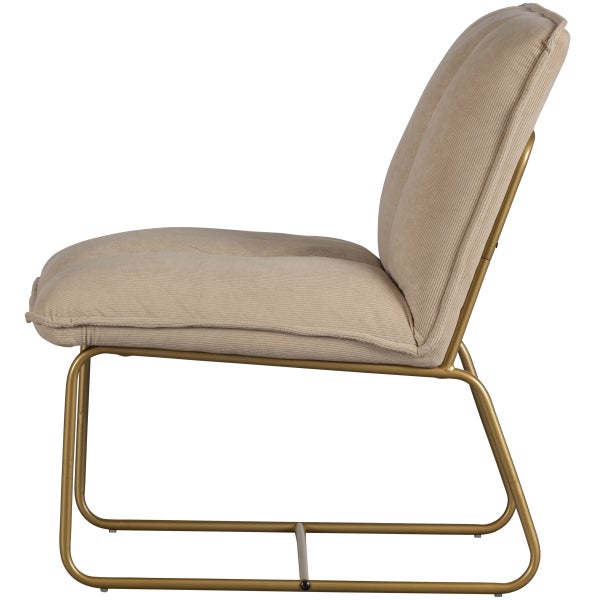 de eekhoorn FIE FAUTEUIL RIBSTOF ZAND