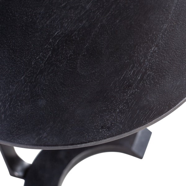 De Eekhoorn FLOOR BIJZETTAFEL HOUT/METAAL ZWART