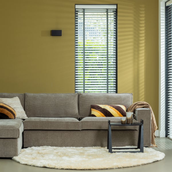 De Eekhoorn HAJO HOEKBANK LINKS RIBSTOF CLAY