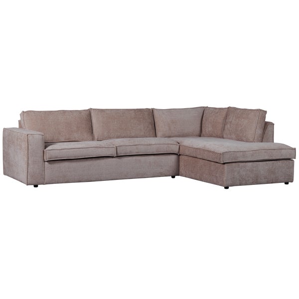 de eekhoorn HAJO HOEKBANK RECHTS CHENILLE TAUPE