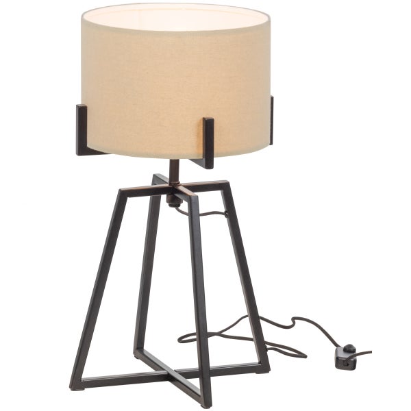 de eekhoorn HOLLY TAFELLAMP ZWART/NATUREL