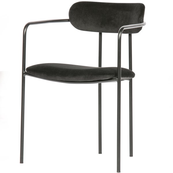 De Eekhoorn IVY EETKAMERSTOEL VELVET ZWART