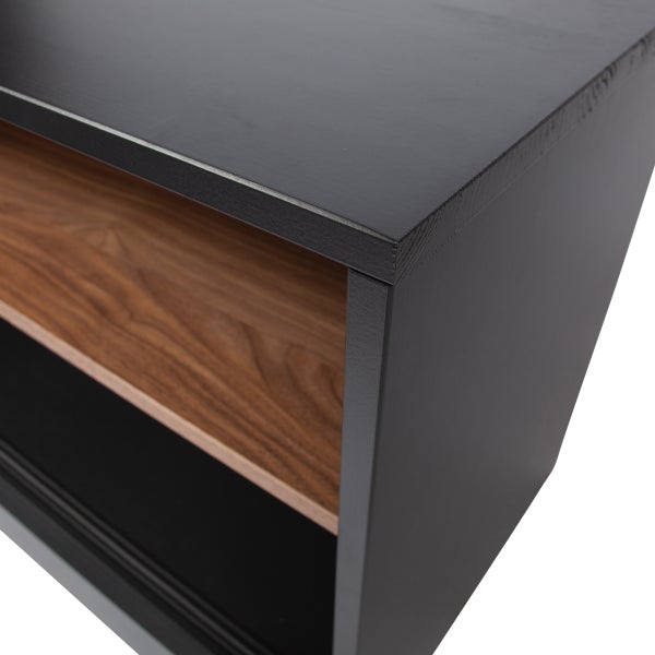 De Eekhoorn JAMES TV MEUBEL ZWART/WALNOOT [fsc]