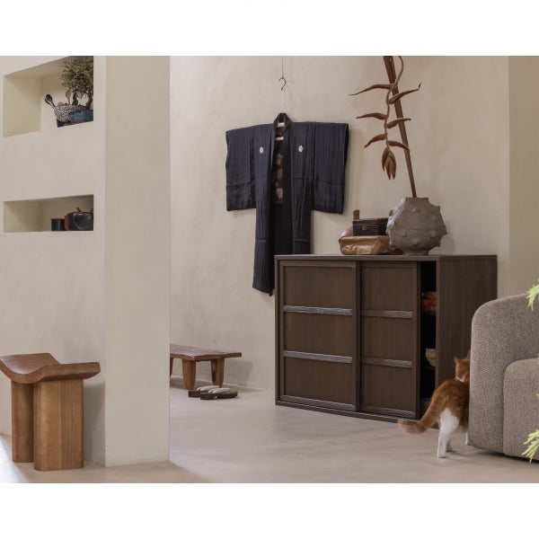 De Eekhoorn JAPAN KRUKJE HOUT NATUREL 45x50x25