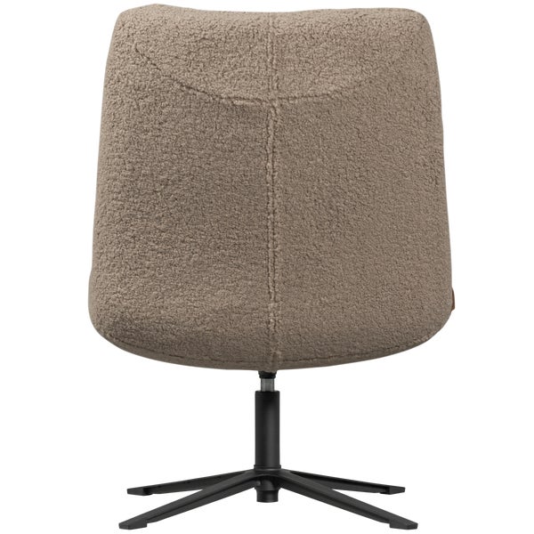 De Eekhoorn JOB DRAAIFAUTEUIL TEDDY TAUPE