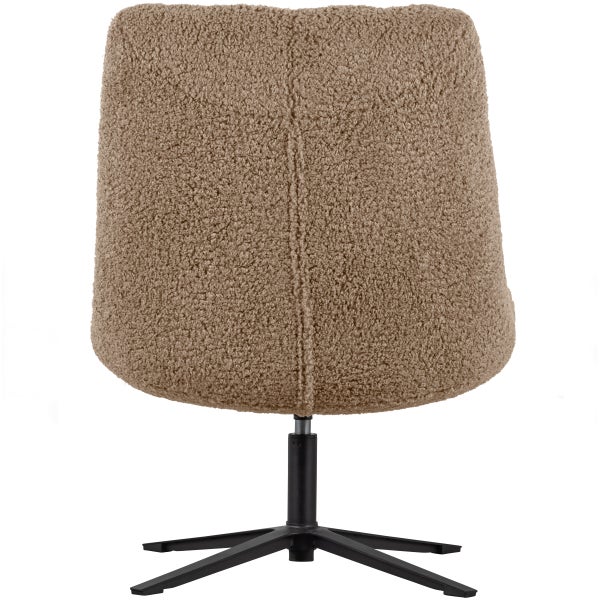 de eekhoorn JOB DRAAIFAUTEUIL TEDDY TAUPE