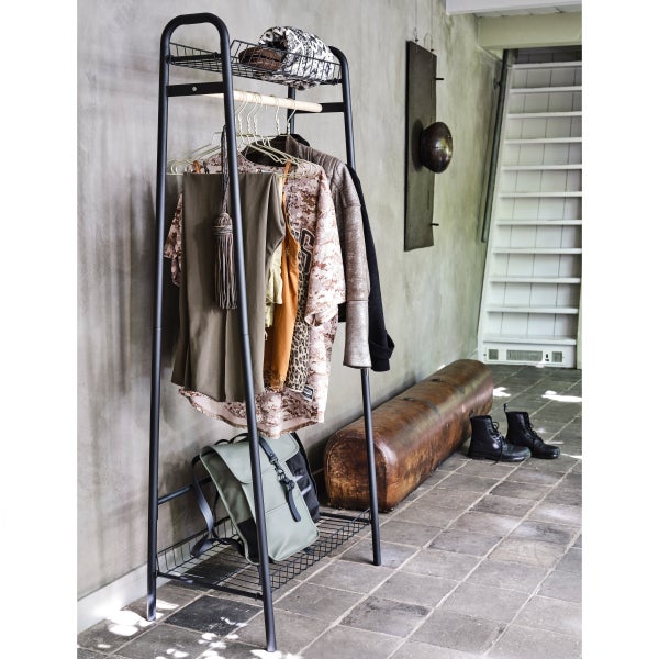 De Eekhoorn JOVI KLEDINGREK METAAL ZWART