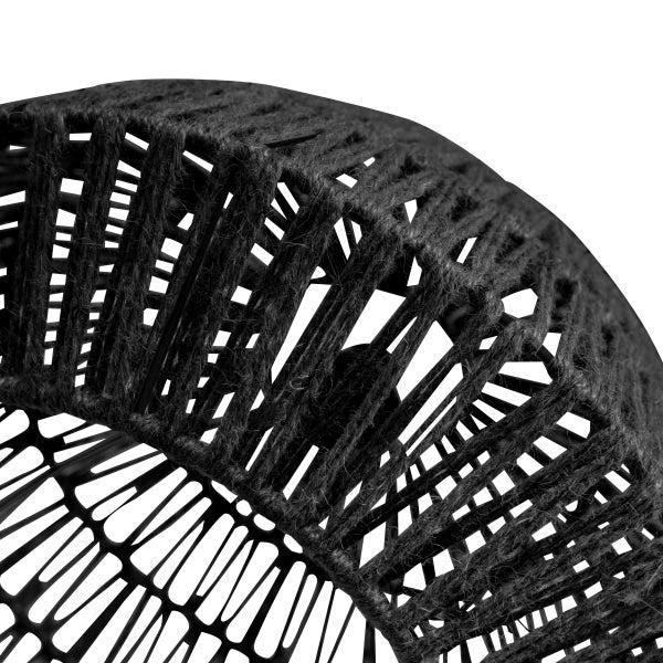 De Eekhoorn KACE HANGLAMP JUTE ZWART Ø45 CM