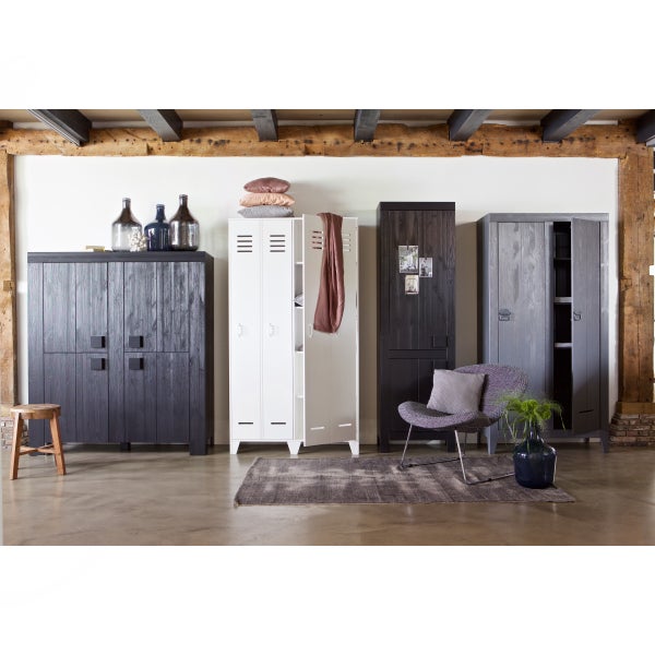 De Eekhoorn KLUISKAST GEBORSTELD STEEL GREY [fsc]