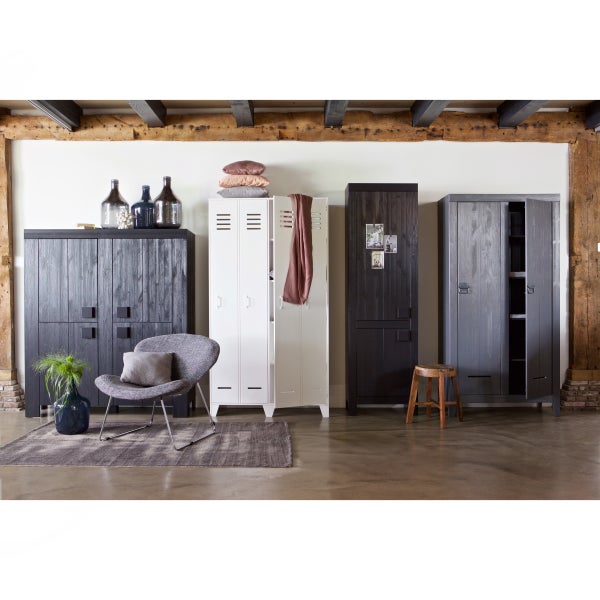 De Eekhoorn KLUISKAST GEBORSTELD STEEL GREY [fsc]