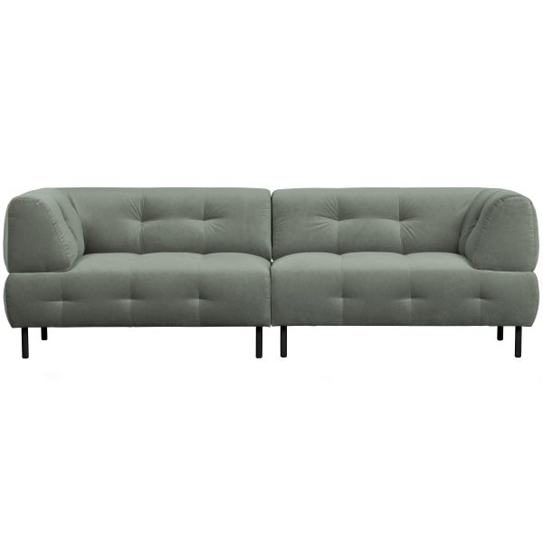 De Eekhoorn LLOYD 4-ZITS BANK VELVET WATERPLANT