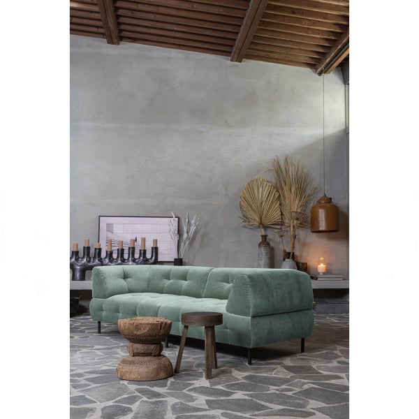 De Eekhoorn LLOYD 4-ZITS BANK VELVET WATERPLANT