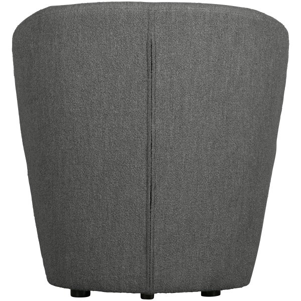 De Eekhoorn LOFTY FAUTEUIL BOUCLÉ STAALGRIJS