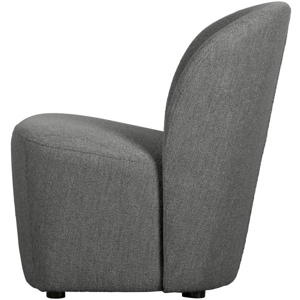 De Eekhoorn LOFTY FAUTEUIL BOUCLÉ STAALGRIJS