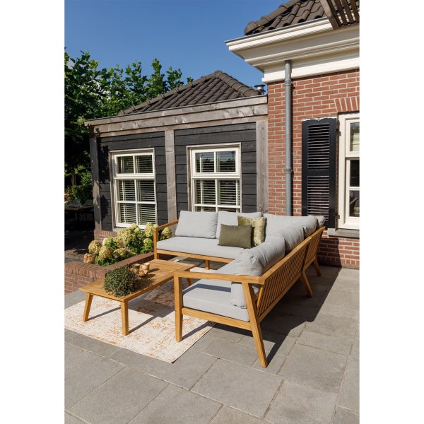 De Eekhoorn LUCCA LOUNGESET TUIN TEAK INCL. KUSSENS