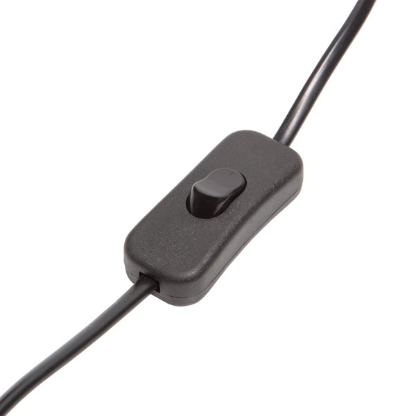 de eekhoorn MACY TAFELLAMPVOET RATTAN LOOK ZWART