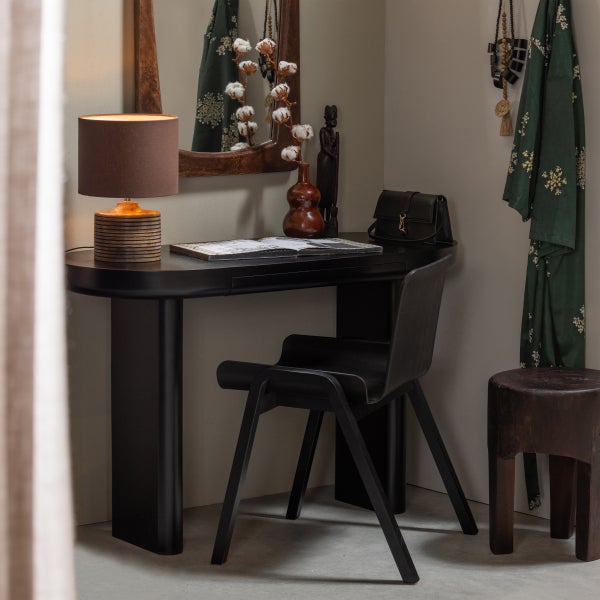 De Eekhoorn MAEL BUREAU/SIDETABLE FINEER ZWART