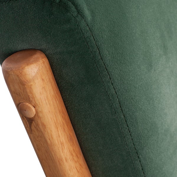 De Eekhoorn MARK FAUTEUIL VELVET FLESGROEN