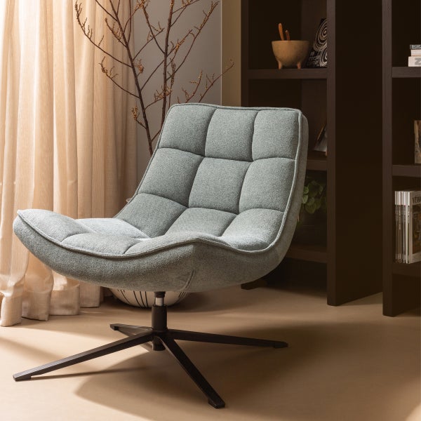 De Eekhoorn MAUDI DRAAIFAUTEUIL BLAUW