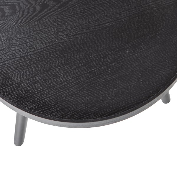 De Eekhoorn MESA BIJZETTAFEL M HOUT ZWART 45xØ45