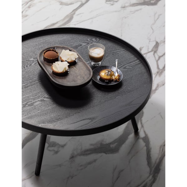 De Eekhoorn MESA BIJZETTAFEL XL HOUT ZWART 39xØ78