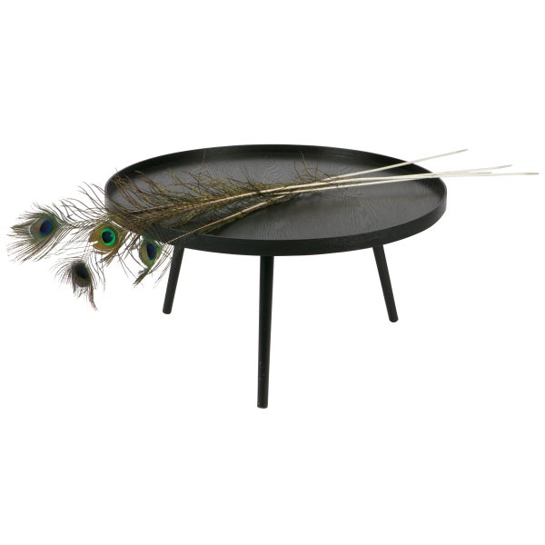 de eekhoorn MESA BIJZETTAFEL XL HOUT ZWART 39xØ78