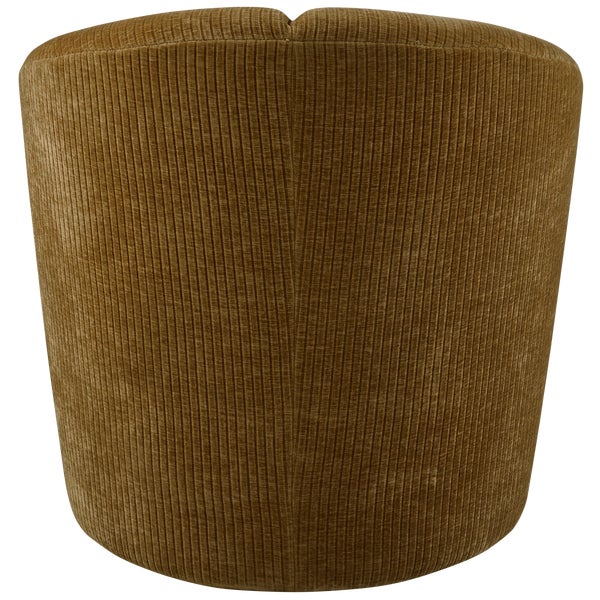 De Eekhoorn MOJO DRAAIFAUTEUIL RIBSTOF HONINGGEEL