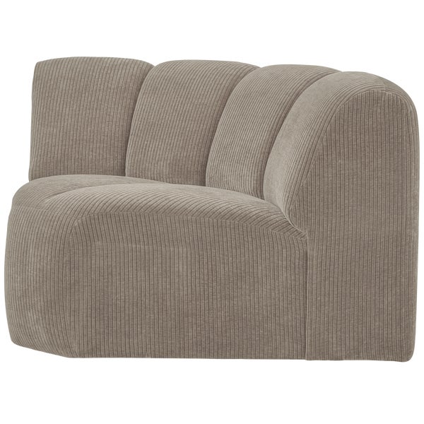 de eekhoorn MOJO HOEKELEMENT RIBSTOF DONKERZAND