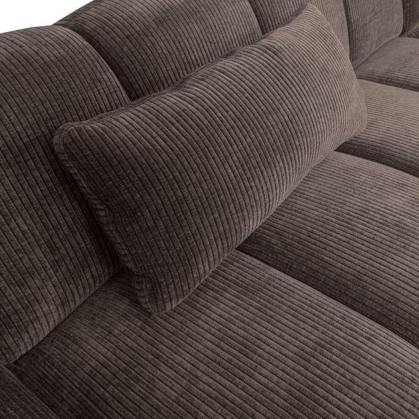 De Eekhoorn MOJO KUSSEN RIBSTOF BRUIN