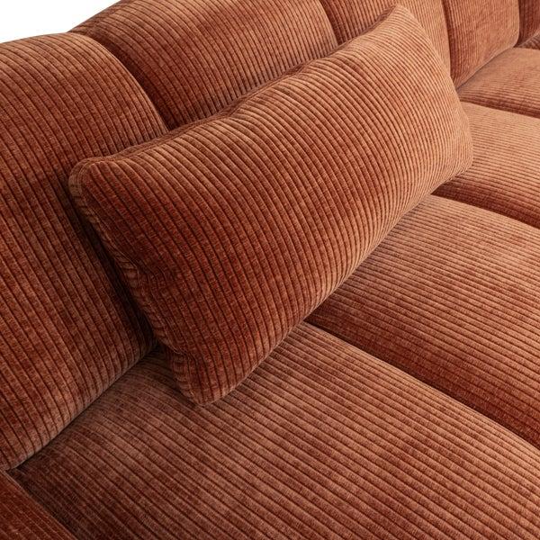 De Eekhoorn MOJO KUSSEN RIBSTOF ROESTBRUIN