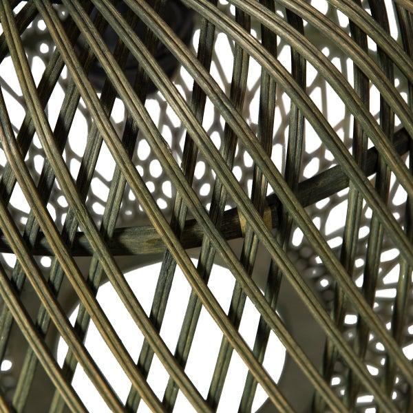 De Eekhoorn MOZA HANGLAMP BAMBOE GROEN 36X36 CM