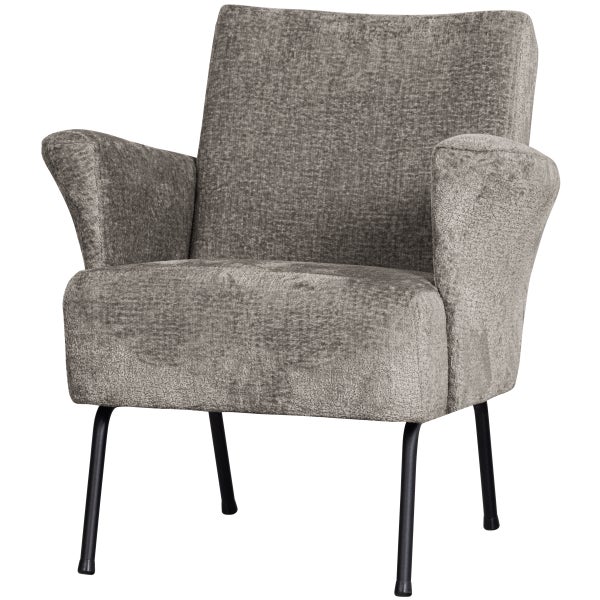 De Eekhoorn MUSE FAUTEUIL GROF GEWEVEN STOF TAUPE